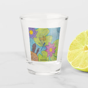 Teichszene - Schnapsglas