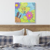 Teichszene (schwarz) - Leinwand Art (Insitu (Schlafzimmer))