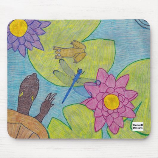 Teichszene (Single) - Mauspad (Vorne)