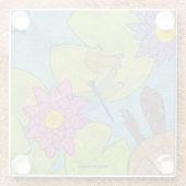 Teichszene - Untersetzer aus Glas (Rückseite)