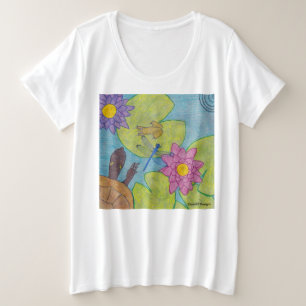 Teichszene (weiß) - Women's Plus Size T - Shirt