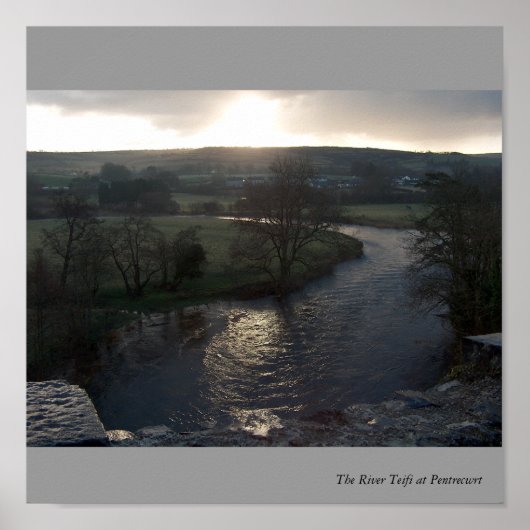 Teifi Sunset Poster (Vorne)
