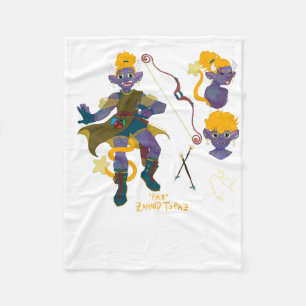 Teifling Nightskin Orc Sticker Fleecedecke