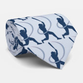 Teig herauf blaue Krawatte (Gerollt)