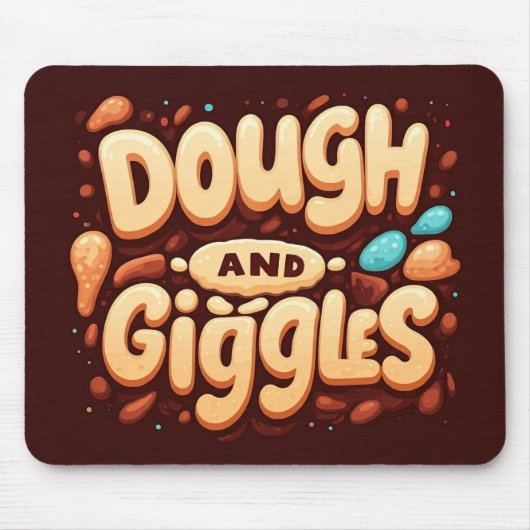 Teig und Gläser Mousepad (Vorne)