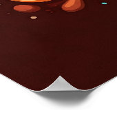 Teig und Gläser Poster (Ecke)