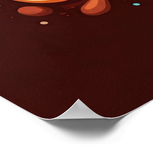 Teig und Gläser Poster (Ecke)