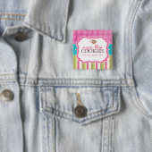 Teig und Streifen Herzform Zuckerkost Button (Beispiel)