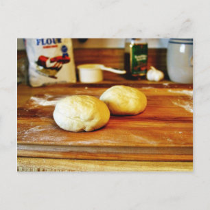 Teige für Pizza Postkarte