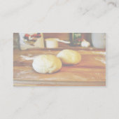 Teige für Pizza Visitenkarte (Rückseite)