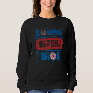 Teige Vor Brüdern Damen Donut Sprinkle Pfannkuchen Sweatshirt