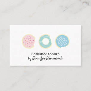 Teigkekse Süße Donuts Visitenkarte