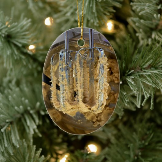 Teigkneter-Rührbesen Keramik Ornament (Baum)