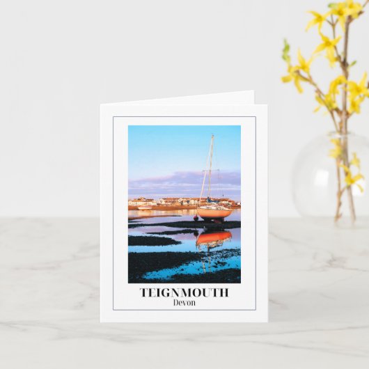 Teign, Teignmouth, Devon Karte (Gelbe Blume)