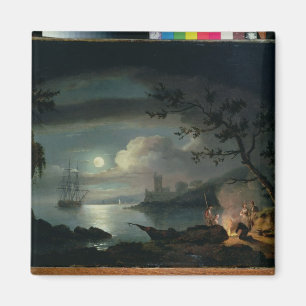 Teignmouth durch Mondschein Magnet