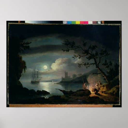 Teignmouth, Mondlicht Poster (Vorne)