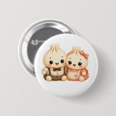 Teigtaschen-Eltern Button (Vorne & Hinten)