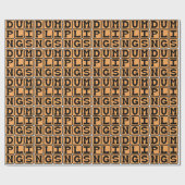 Teigwaren, gekochte Teigtaschen Geschenkpapier (Flach)