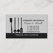 Teigwaren-gekrümmte Spachtel heraus hängen, Visitenkarte (Vorderseite)
