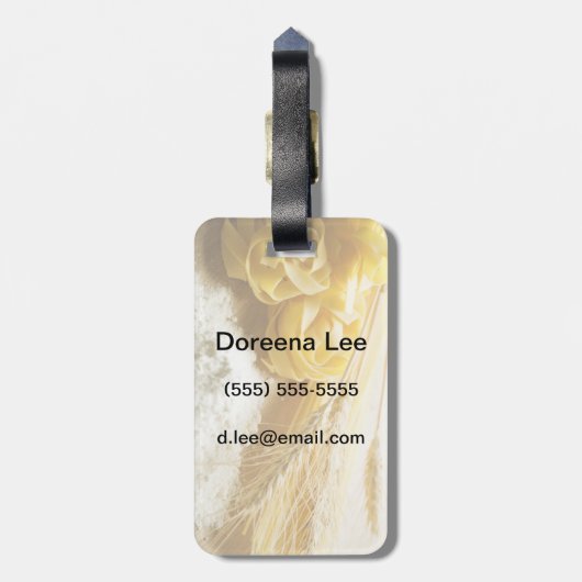 Teigwaren Gepäckanhänger (Rückseite vertikal)