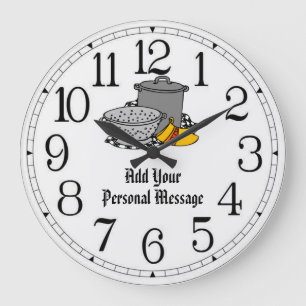 Teigwaren-Küche Große Wanduhr