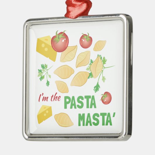 Teigwaren Masta Silbernes Ornament (Links)