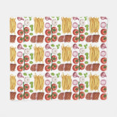 Teigwaren-Muster-Fleecedecken Fleecedecke (Vorderseite (Horizontal))