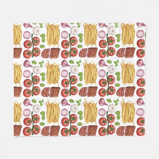 Teigwaren-Muster-Fleecedecken Fleecedecke (Vorderseite (Horizontal))