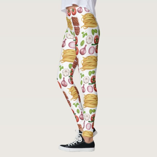 Teigwaren-Muster-Leggings Leggings (Links)