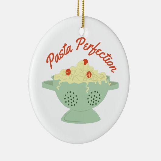 Teigwaren-Perfektion Keramik Ornament (Rechts)