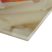 Teigwaren und Tomaten Schneidebrett (Ecke)