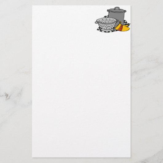 Teigwaren-Werkzeuge Briefpapier (Vorderseite)