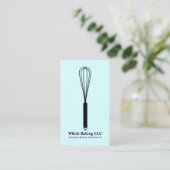 Teigwarenhändler Chef & Bäcker | Elegante Konditor Visitenkarte (Stehend Vorderseite)