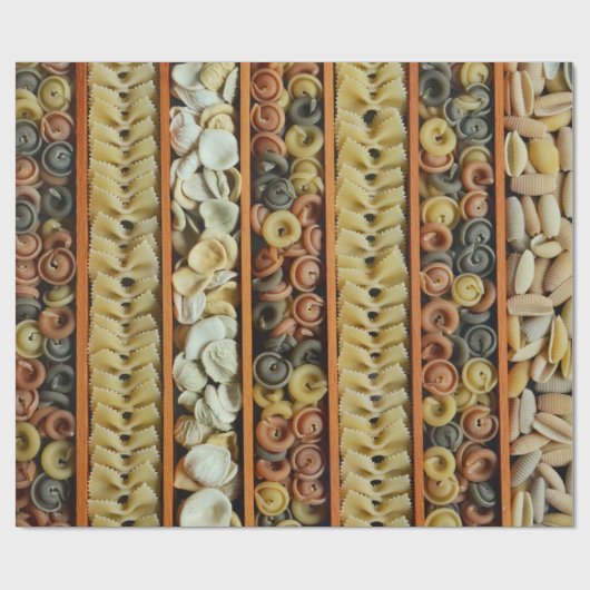 Teigwarennudelphotographie Geschenkpapier (Flach)