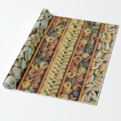 Teigwarennudelphotographie Geschenkpapier (Ungerollt)