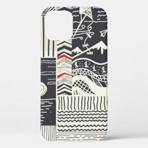 Teil aus Holz mit geschälter grüner Farbe, abstrak Case-Mate iPhone Hülle
