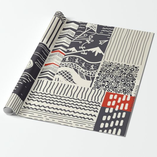 Teil aus Holz mit geschälter grüner Farbe, abstrak Geschenkpapier (Ungerollt)