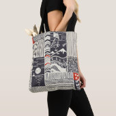 Teil aus Holz mit geschälter grüner Farbe, abstrak Tasche (Von Nahem)