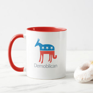 Teil Demokrat. Teil Republikanisch. Demoblican Tasse