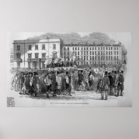 Teil der Chartist-Prozession Poster (Vorne)