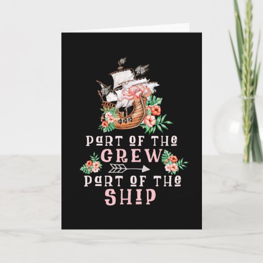 Teil der Crew des Schiffes Karte (Vorderseite)