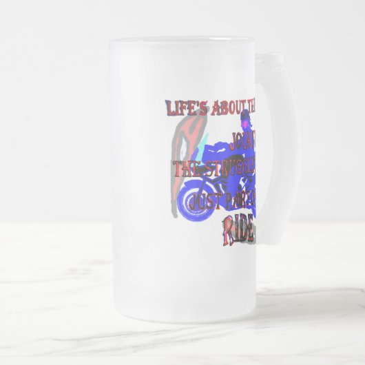 Teil der Fahrbier-Tasse Mattglas Bierglas (VorderseiteRechts)