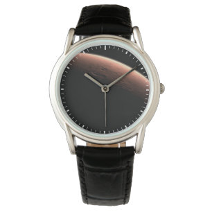 Teil der Mars an der Grenze von Licht und Dunkel. Armbanduhr