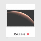 Teil der Mars an der Grenze von Licht und Dunkel. Aufkleber (Blatt)