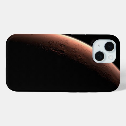Teil der Mars an der Grenze von Licht und Dunkel. Case-Mate iPhone Hülle (Rückseite (Horizontal))