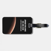 Teil der Mars an der Grenze von Licht und Dunkel. Gepäckanhänger (Rückseite horizontal)