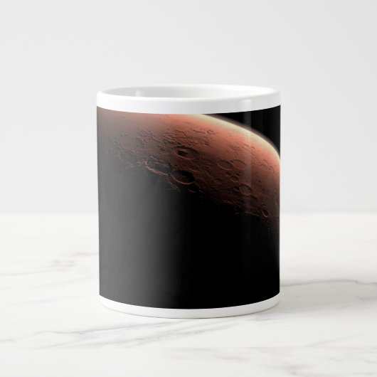 Teil der Mars an der Grenze von Licht und Dunkel. Jumbo-Tasse (Vorderseite)