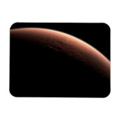 Teil der Mars an der Grenze von Licht und Dunkel. Magnet (Horizontal)