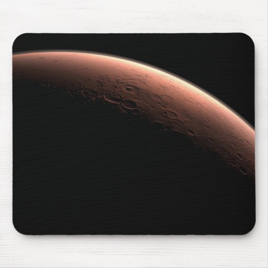 Teil der Mars an der Grenze von Licht und Dunkel. Mousepad (Vorne)