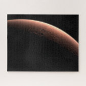 Teil der Mars an der Grenze von Licht und Dunkel. Puzzle (Horizontal)